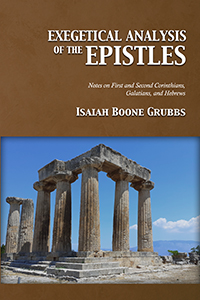 Exegetical Analysis of the Epistles (cover)