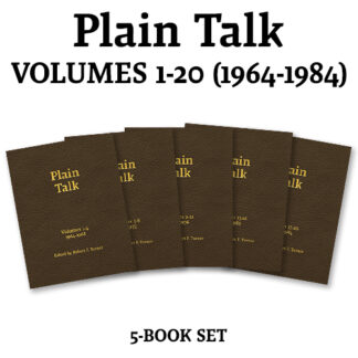Plain Talk: Volume 1-20 (5 book set)